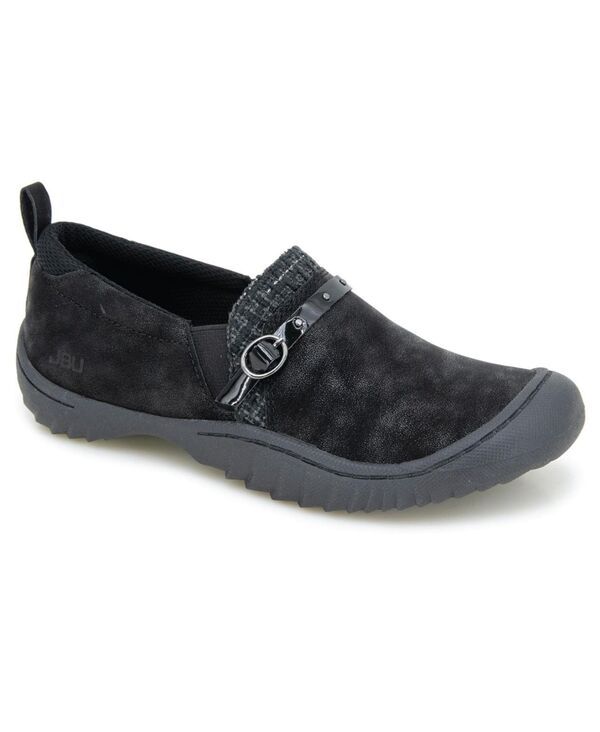 ジャイビーユー レディース シューズ パンプス セーター ローファー JBU Womens Mavisweater Detailed Slip On Loafers Black ブラック