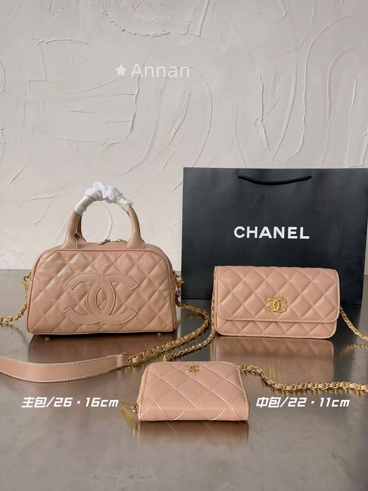 美品★CHANEL シャネル ショルダーバッグ ハンドバッグ 財布 3点セット