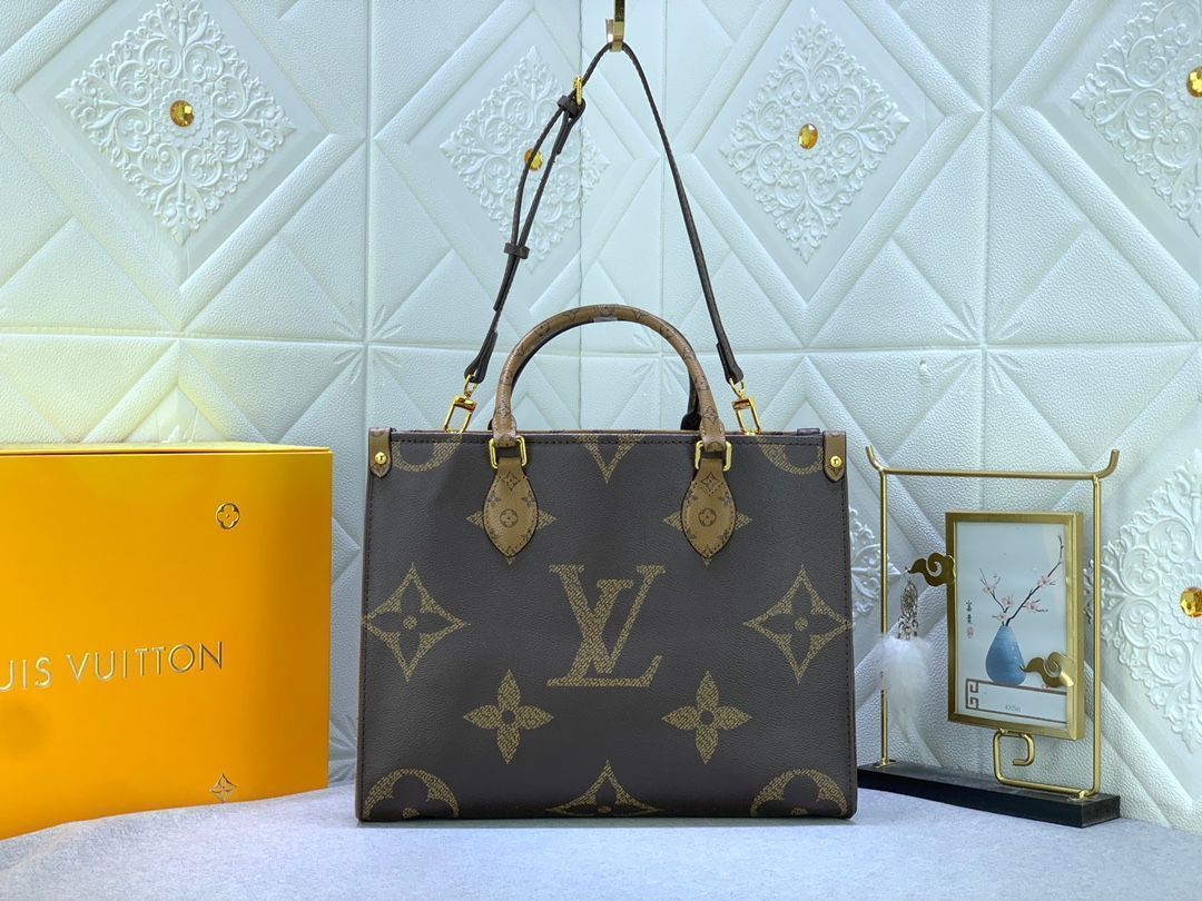 LOUIS VUITTON ルイヴィトン ハンドバッグ M45320 オンザゴーGM モノグラムジャイアント/モノグラムリバース