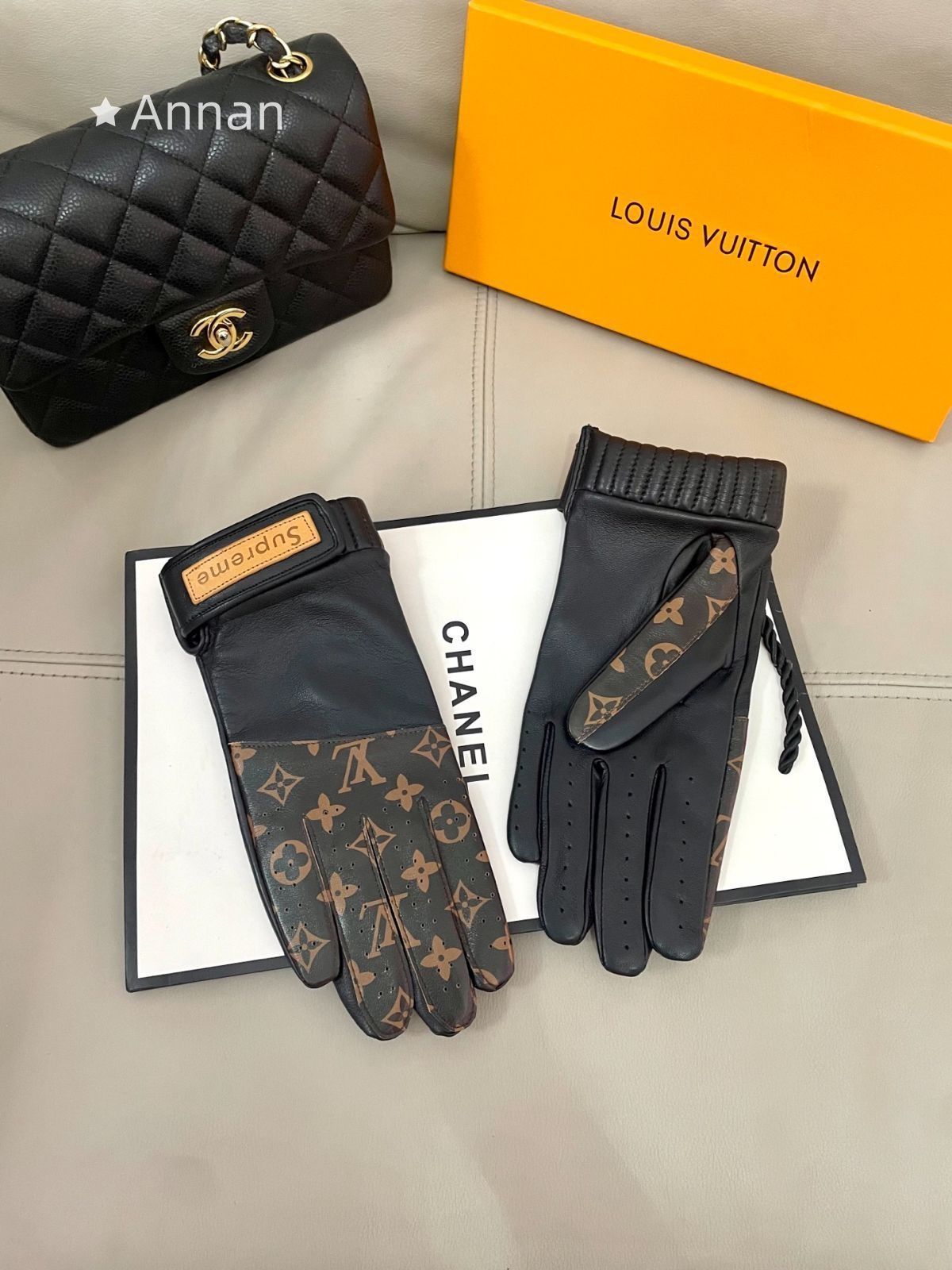 本革 新品 ルイ ヴィトン LOUIS VUITTON メンズ 手袋 - メルカリ
