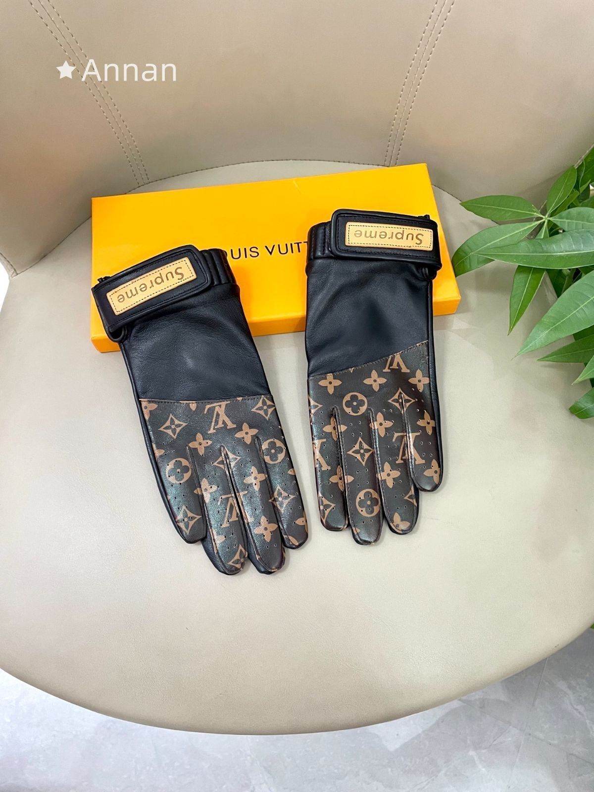 本革 新品 ルイ ヴィトン LOUIS VUITTON メンズ 手袋 - メルカリ