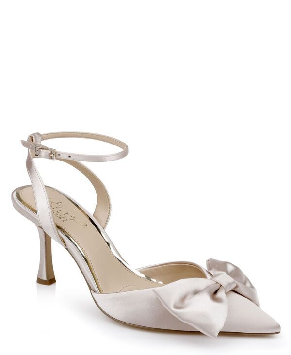 ジュウェルダグレイミシュカ レディース シューズ パンプス Jewel Badgley Mischka Yanna Evening Pump Champagne Satin シャンパン