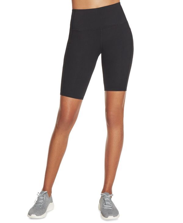スケッチャーズ レディース ボトムス ハーフパンツ・ショーツ ショートパンツ Skechers Goflex Side Pocket Bike Shorts Bold Black ブラック