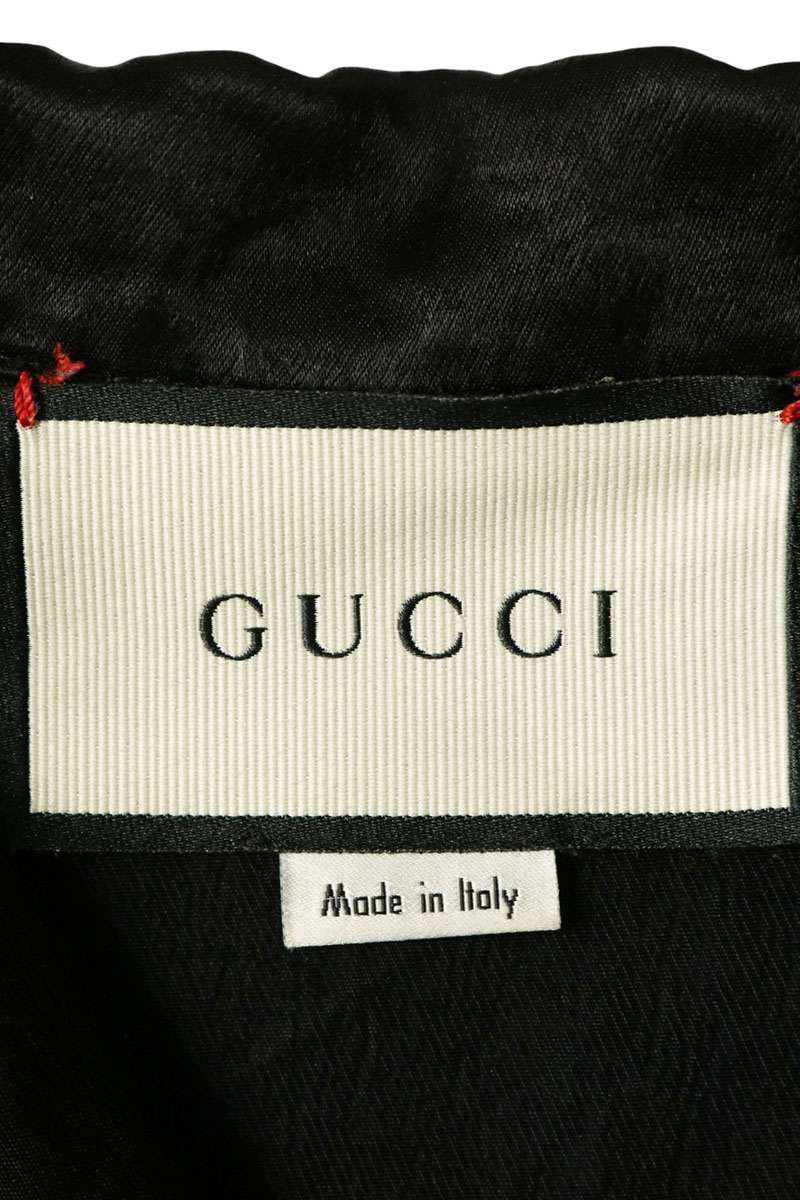 GUCCI グッチ 19AW TAPED LOGO VACATION SHIRT 619025 ZAEP5 GGジャガードテープオープンカラー半袖シャツ ブラック トップス GUCCI グッチ 19AW TAPED LOGO VACATION SHIRT 619025 ZAEP5
