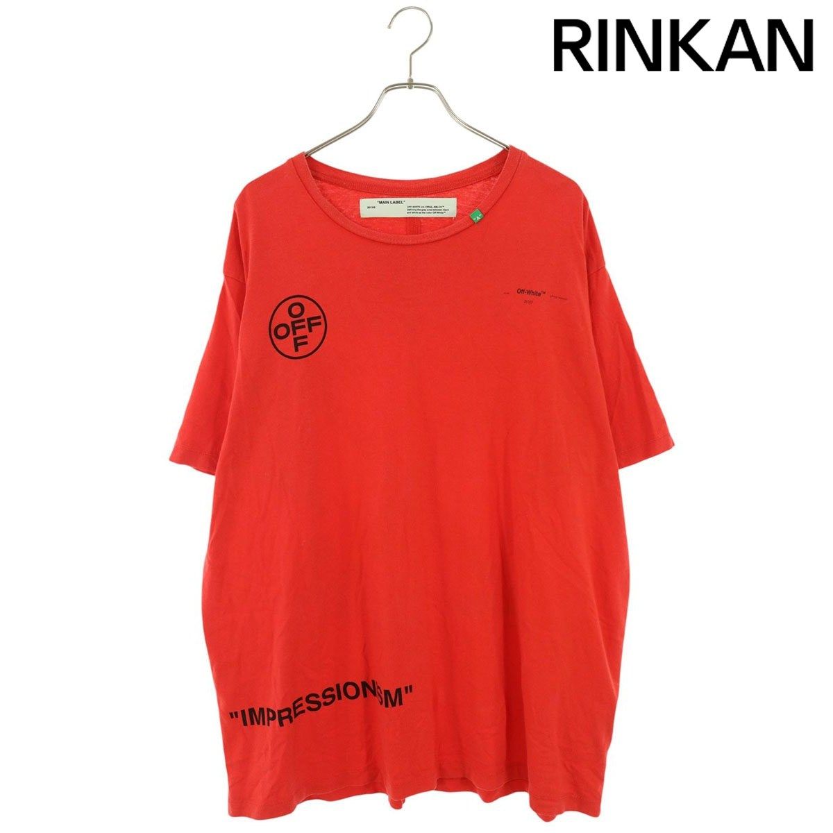 オフホワイト 19SS OMAA038R19185015 ステンシルバックアロープリントTシャツ メンズ M