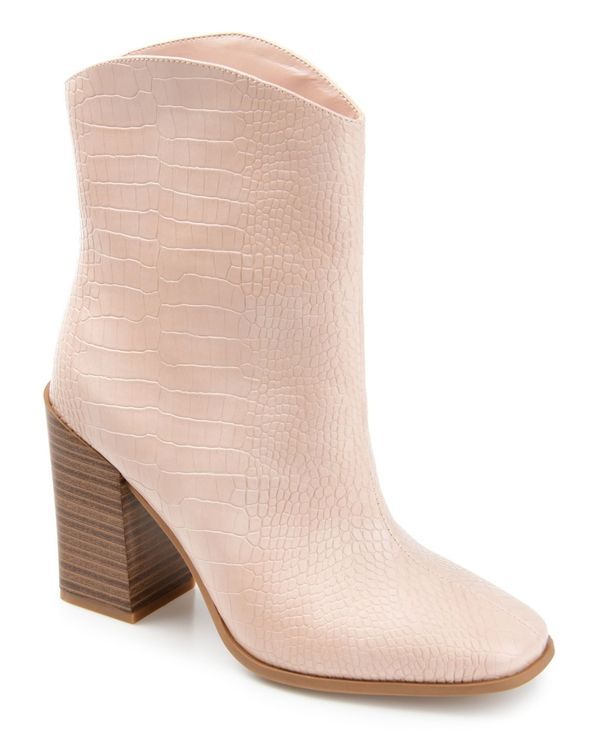 ジュルネ コレクション レディース シューズ ブーツ・レインブーツ Journee Collection Womens Brekinn Western Booties Blush ブラッシュ