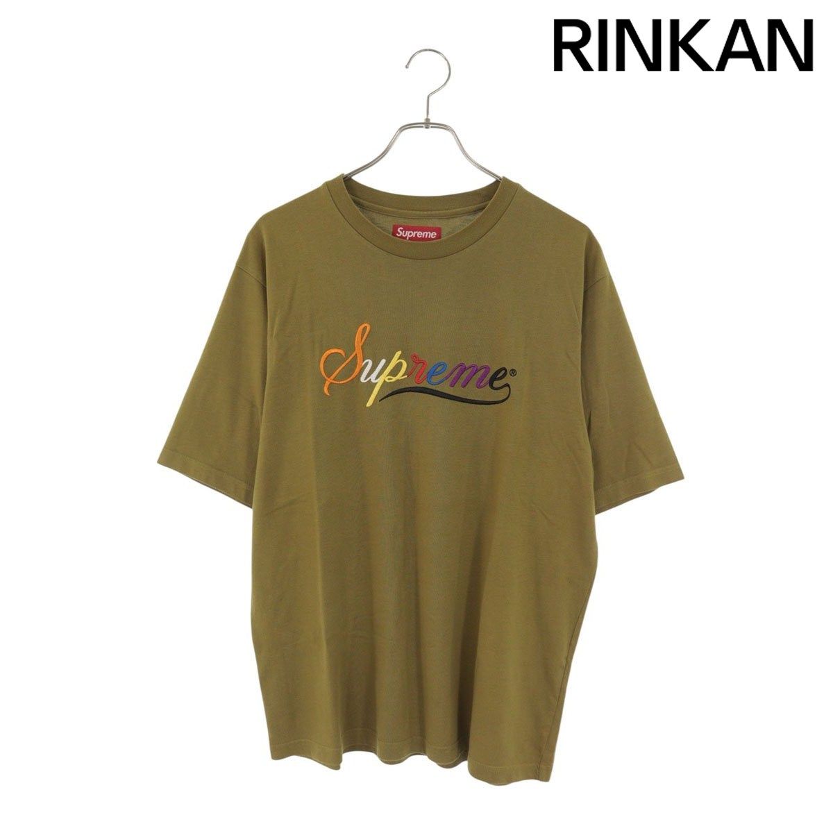 シュプリーム Cursive s/s Top 筆記体ロゴ刺繍Tシャツ メンズ S - メルカリ
