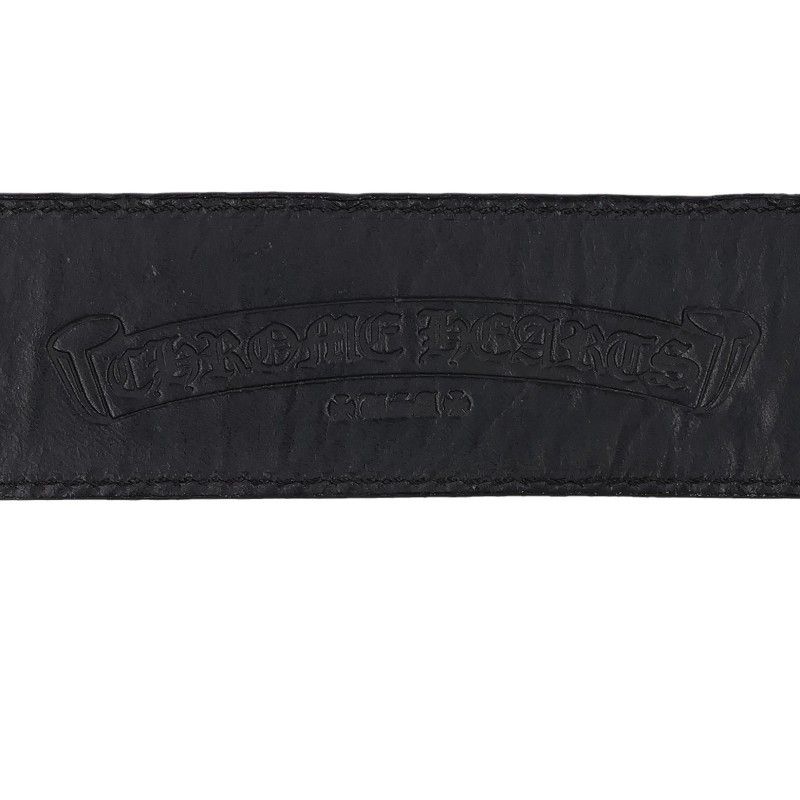 クロムハーツ 1.5 STRAP/1.5inchスクロールレーベルリベッツ レザー