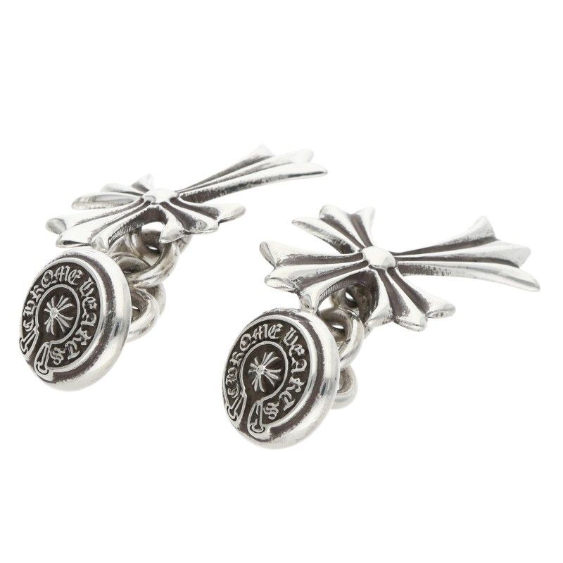 クロムハーツ CUFFLINKS タイニーCHクロスシルバーカフス メンズ