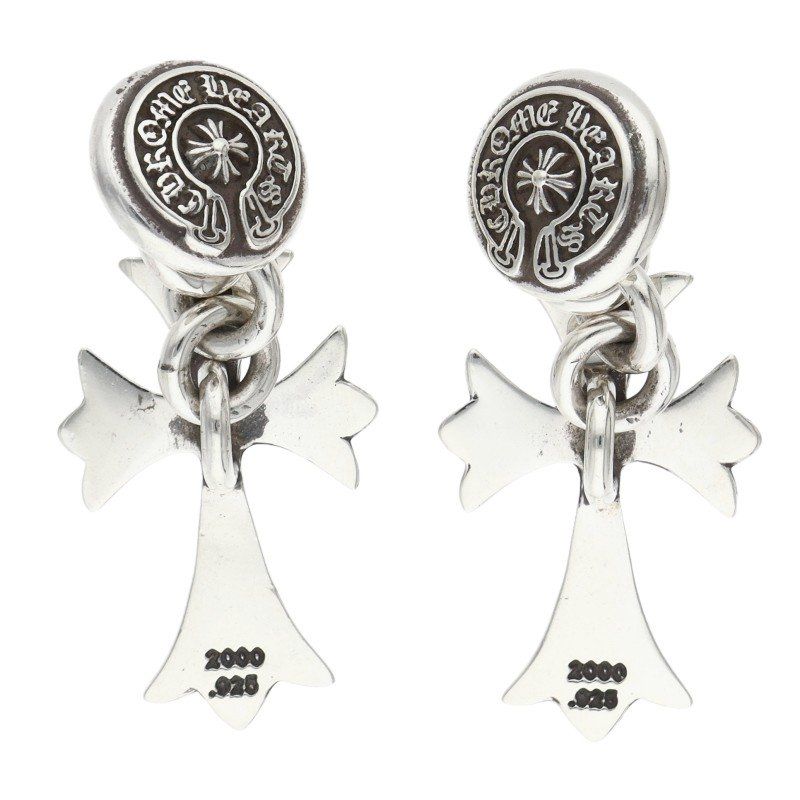 クロムハーツ CUFFLINKS タイニーCHクロスシルバーカフス メンズ