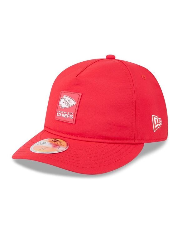 ニューエラ メンズ アクセサリー 帽子 New Era Mens Red Kansas City Chiefs 2025 Sideline Retro Crown 59FIFTY Fitted Hat
