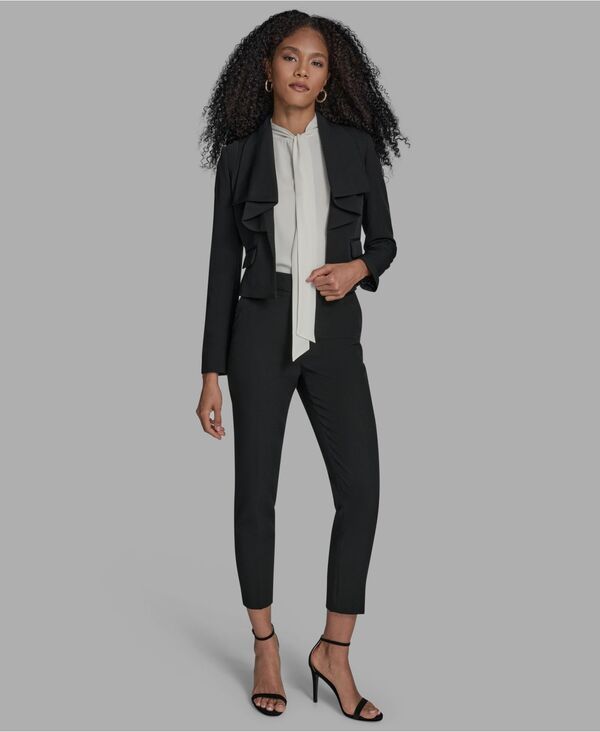 ビーシビージー レディース アウター パーカー・スウェット ジャケット BCBG Womens Collar Long Sleeve Jacket Black ブラック 29,770円