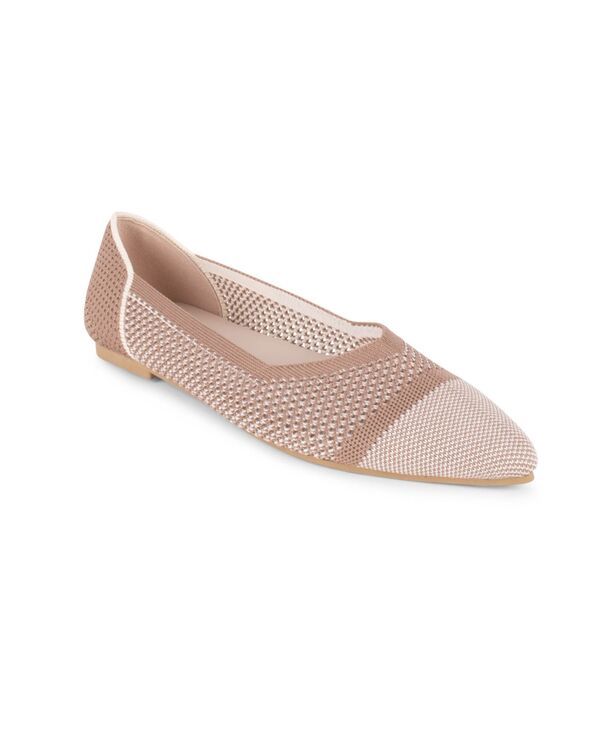タハリ レディース シューズ パンプス ニット Tahari Womens Antigua Knit SlipOn Flats Camel キャメル