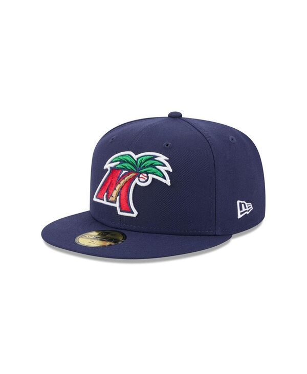 ニューエラ メンズ アクセサリー 帽子 New Era Mens Navy Fort Myers Mighty Mussels Theme Nights 59FIFTY Fitted Hat Navy