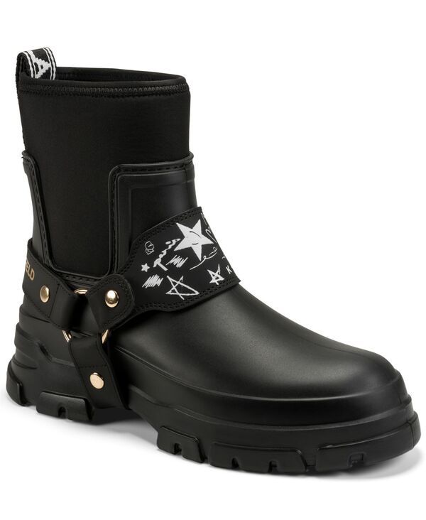 カール ラガーフェルド レディース シューズ ブーツ・レインブーツ KARLAGERFELD PARIS Womens Ranelle Rain Boots Black ブラック