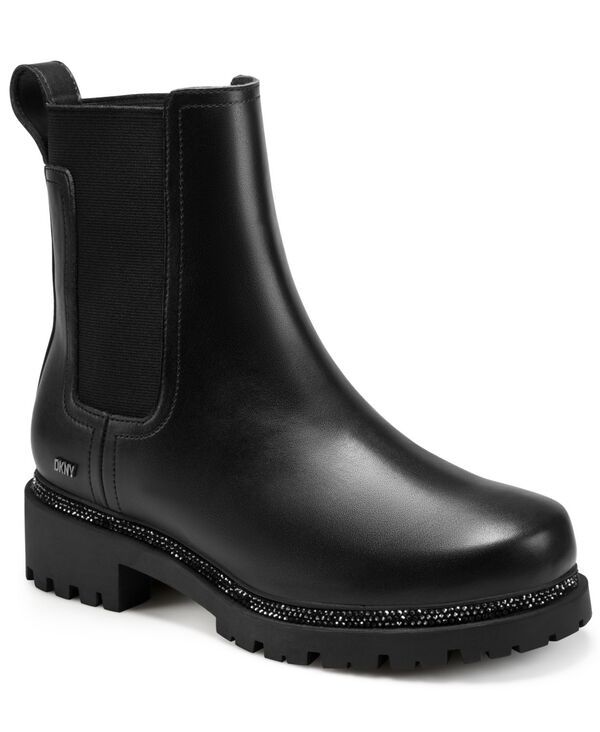 ダナ キャラン ニューヨーク レディース シューズ ブーツ・レインブーツ DKNY Rick Slip On Bootie Black ブラック