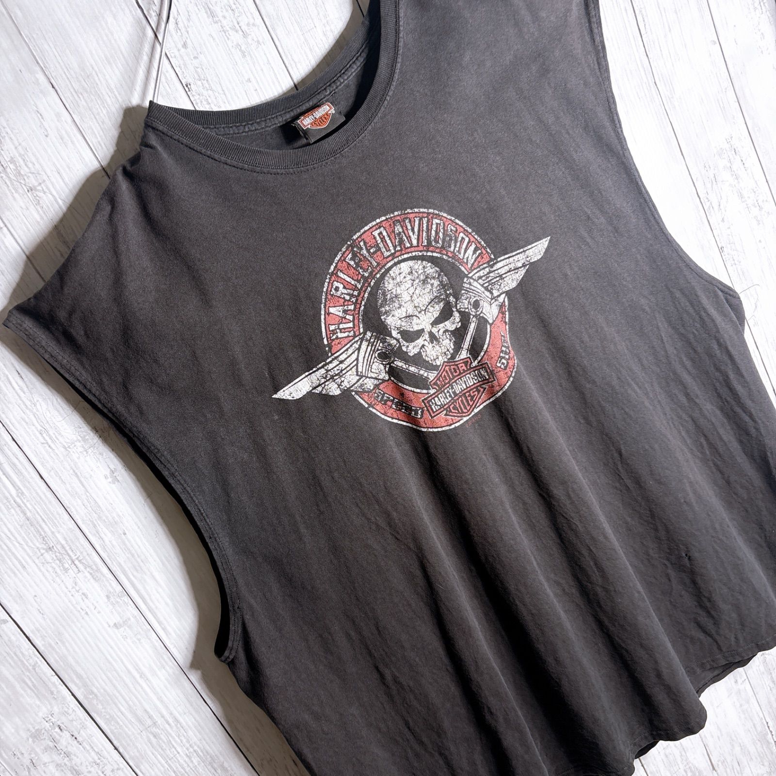 人気デザイン】HARLEY-DAVIDSON SLEEVELESS T-SHIRT ハーレー