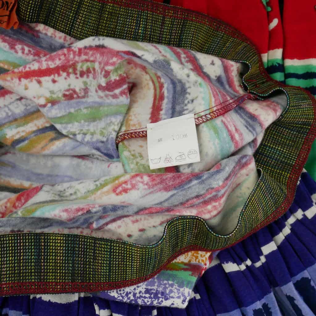 ミッソーニ MISSONI ロングスカート プリーツ 総柄 42 マルチカラー