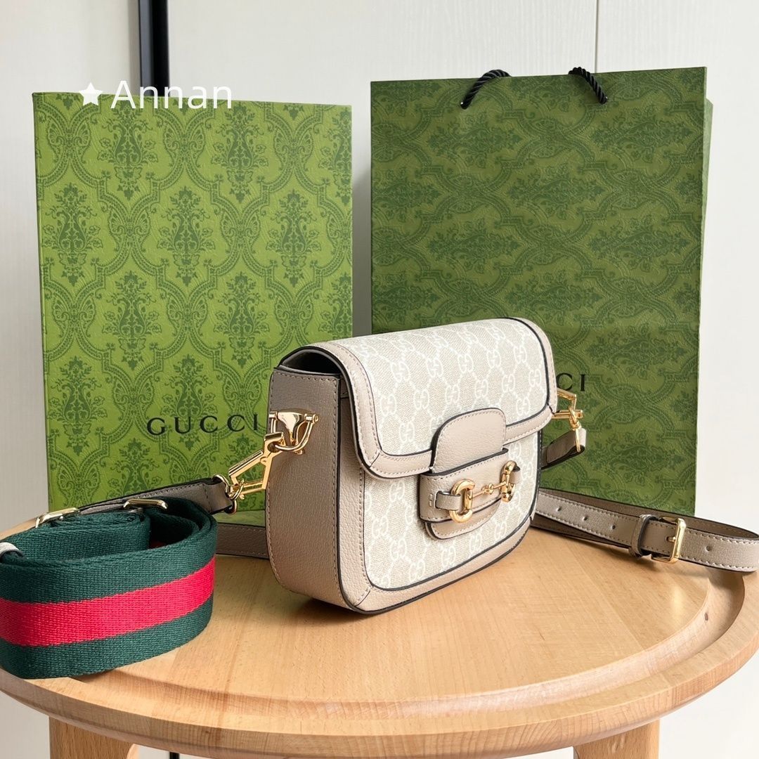 超美品 送料込☆ GUCCI ショルダーバッグ〔グッチ ホースビット 1955