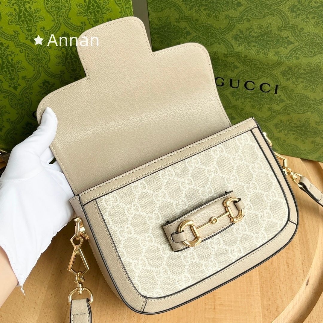超美品 送料込☆ GUCCI ショルダーバッグ〔グッチ ホースビット 1955