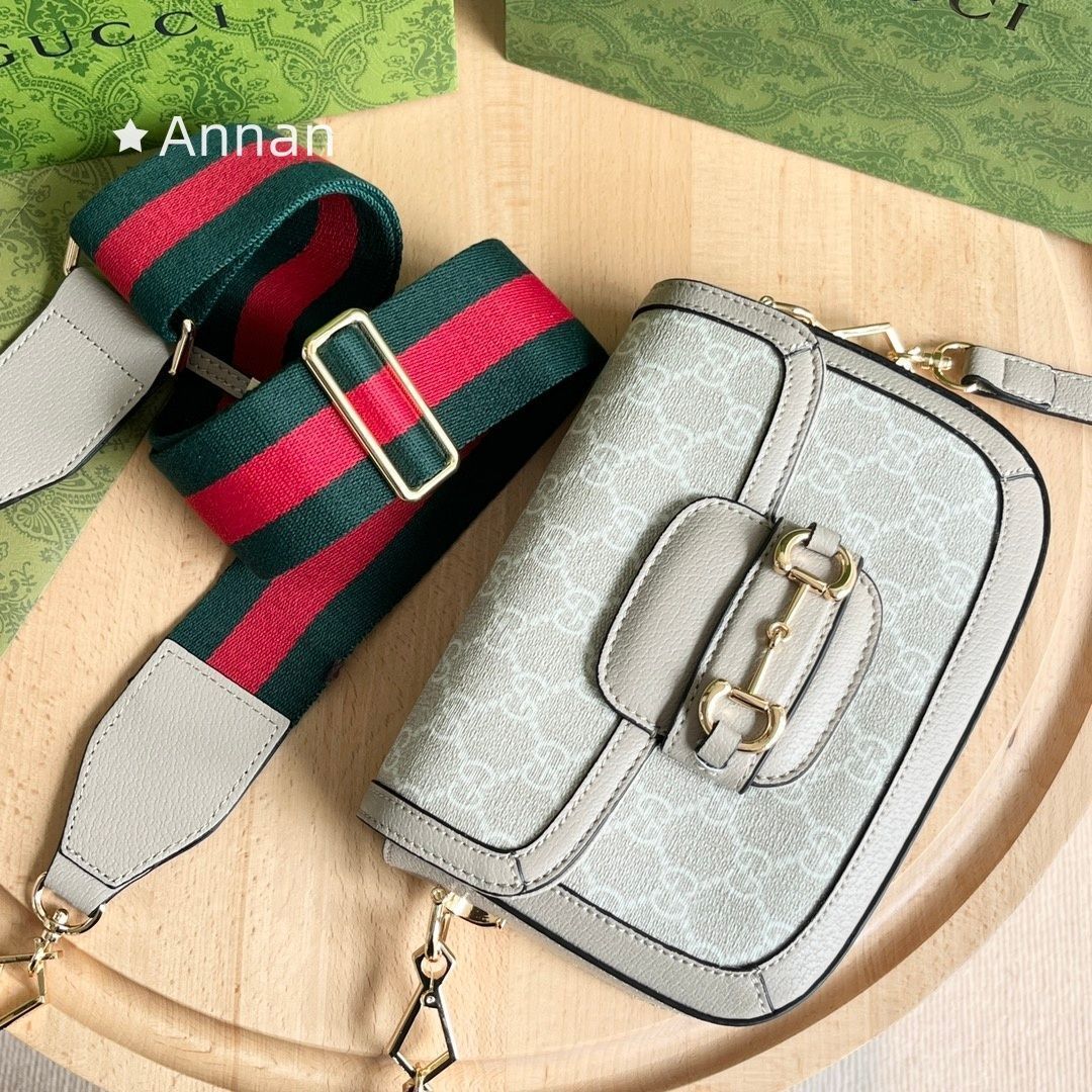 超美品 送料込☆ GUCCI ショルダーバッグ〔グッチ ホースビット 1955