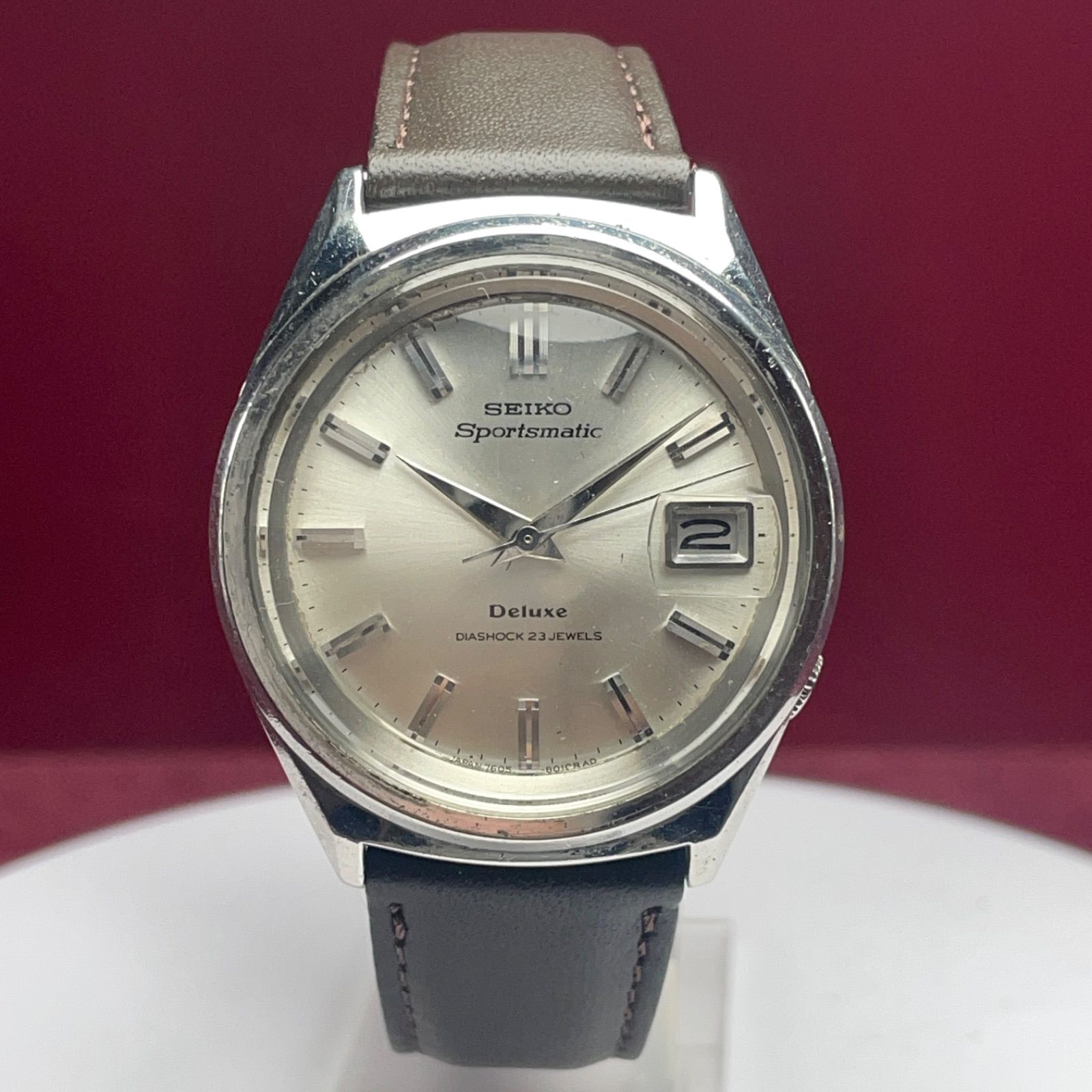 OH済 純正風防換済 70s SEIKO セイコー スポーツマチック デラックス