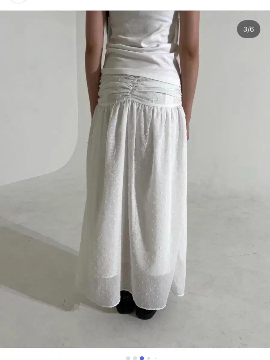 Wsc archive center drape maxi skirt センタードレープマキシスカート