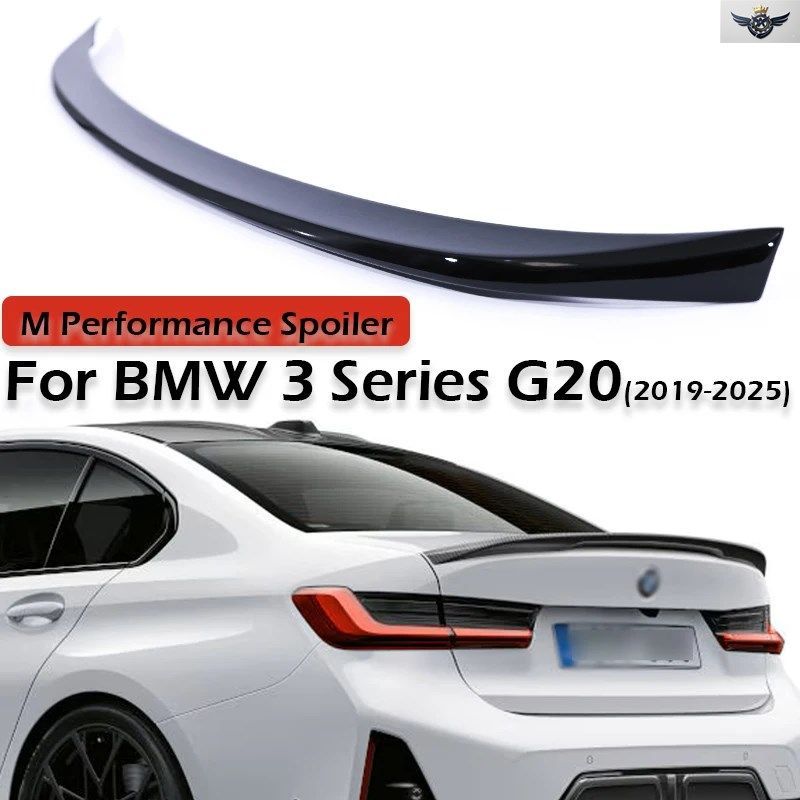 Mパフォーマンススタイル リアトランクウィングスポイラー BMW 3シリーズ G20 カーボンファイバー リアバンパーリップ MP REFTING 2020+ グ