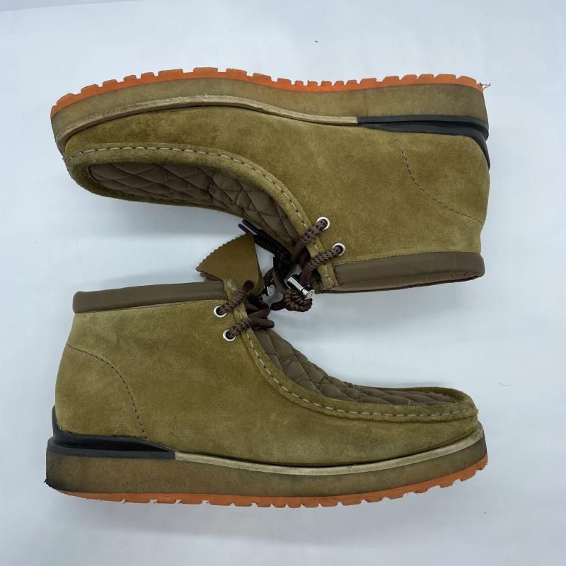 中古】MONCLER × Clarks Wallabee デザートブーツ ブラウン US10