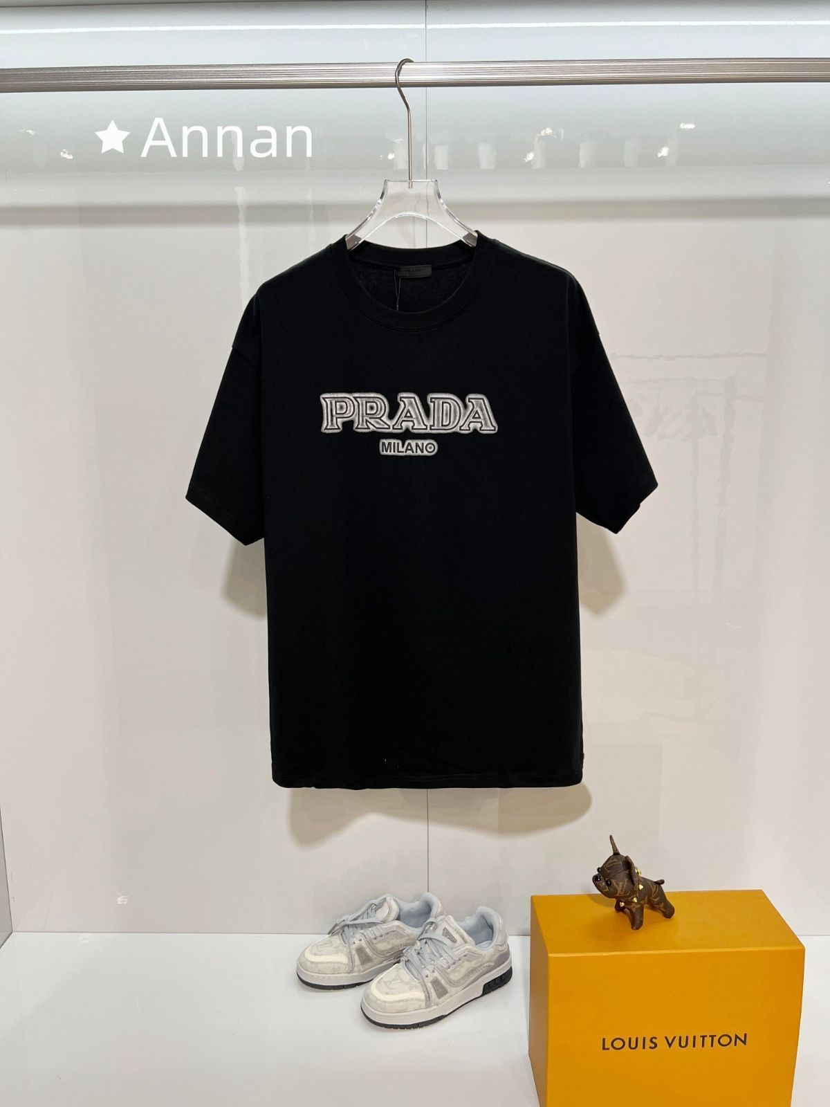 新品 PRADA プラダ　半袖　夏服　トップス 男女兼用