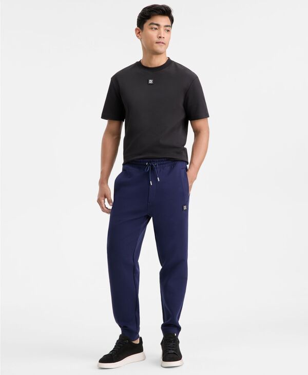 ヒューゴボス メンズ ボトムス カジュアルパンツ スウェットパンツ ロゴ Hugo Boss Mens Dimacstacked Logo Sweatpants Navy ネイビー