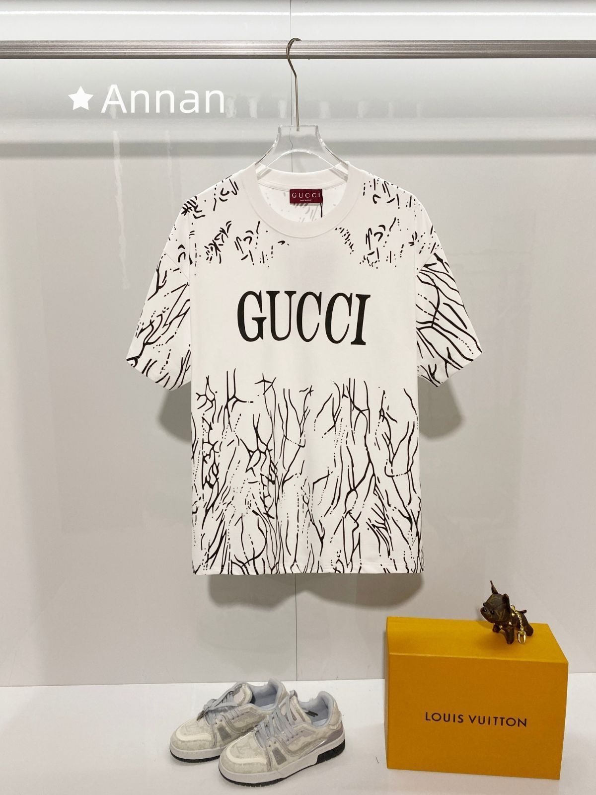 状態良 期間限定☆新品 GUCCI グッチ Tシャツ　半袖　夏服　トップス 男女兼用