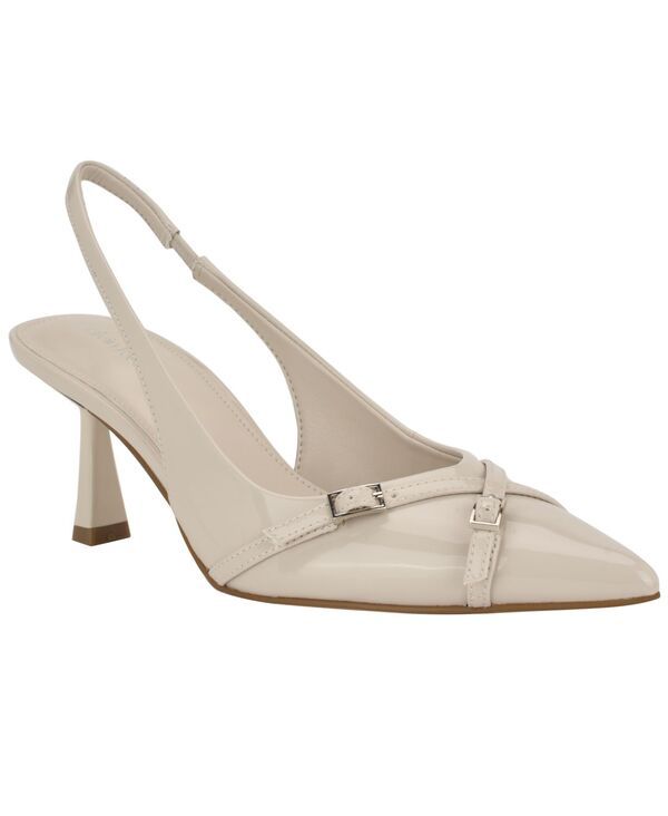 カルバンクライン レディース シューズ パンプス ヒール Calvin Klein Womens Tulissa Tapered Heel Slingback Pumps Ivory Patent ア