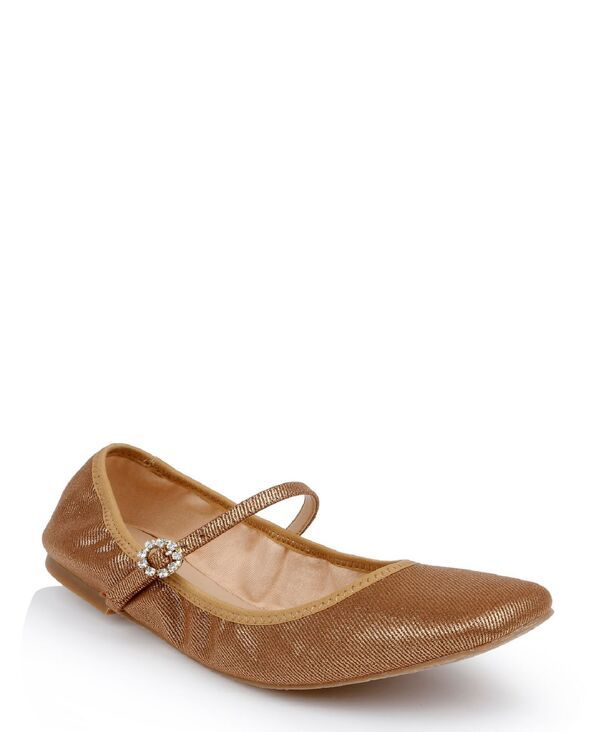 ジュウェルダグレイミシュカ レディース シューズ パンプス Jewel Badgley Mischka Kaya Ballerina Evening Flat Gold Metallic Fabric
