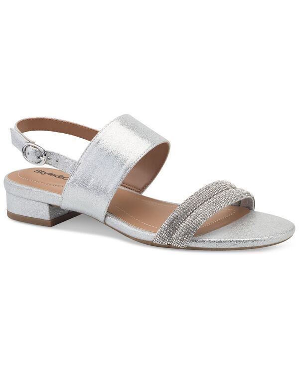 スタイルアンドコー レディース シューズ サンダル Style Co Womens Selbiee Slingback Dress Sandals Silver シルバー