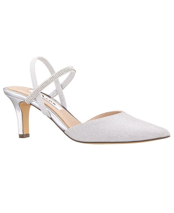 ニナ レディース シューズ パンプス Nina Womens Billie Slingback Evening Pumps Light Silver シルバー