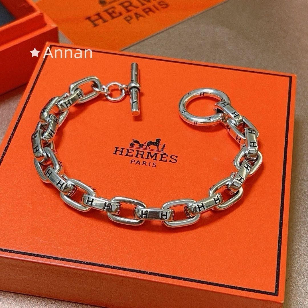 激レア 本日特価 新品 HERMES エルメス ブレスレット バングル リストバンド メンズ 結婚式 卒業式 清楚 イベント 入学式