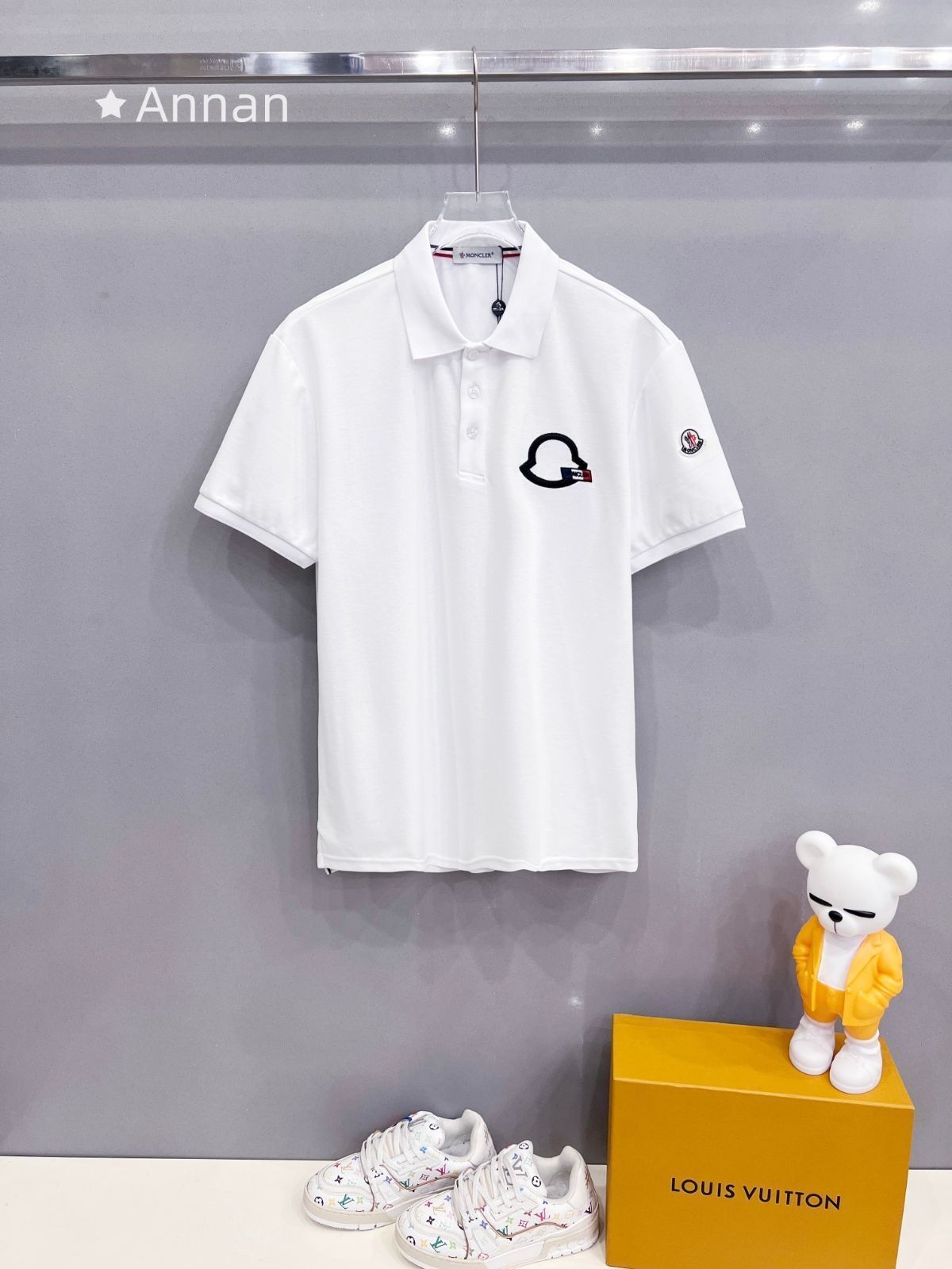 本日限定！新品 タグ付 MONCLER モンクレール ポロシャツ 半袖シャツ POLO メンズ レディース ユニセックス カジュアル 8,580円