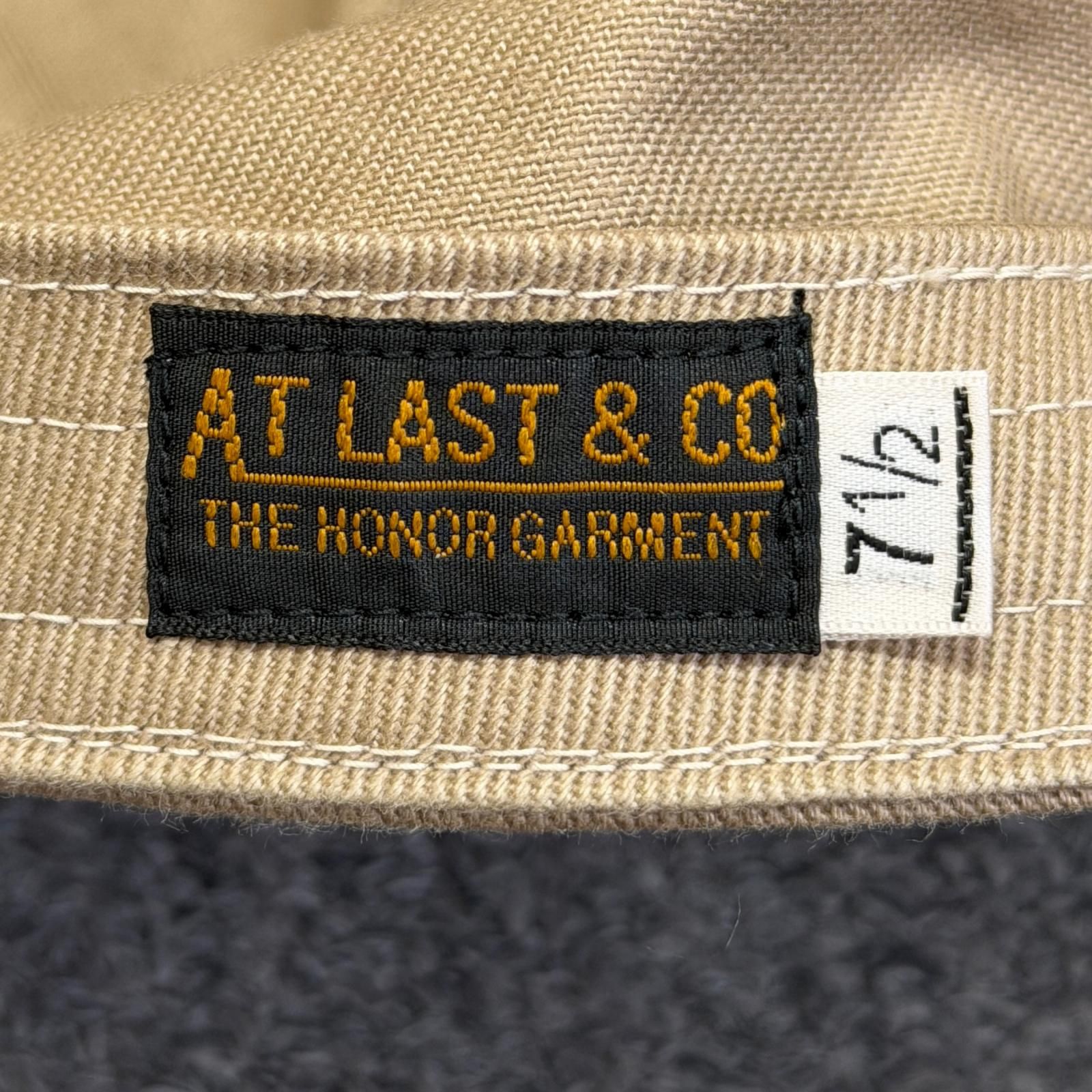 At Last ＆ Co WORK CAP/TWILL ツイルワークキャップ 帽子 アット