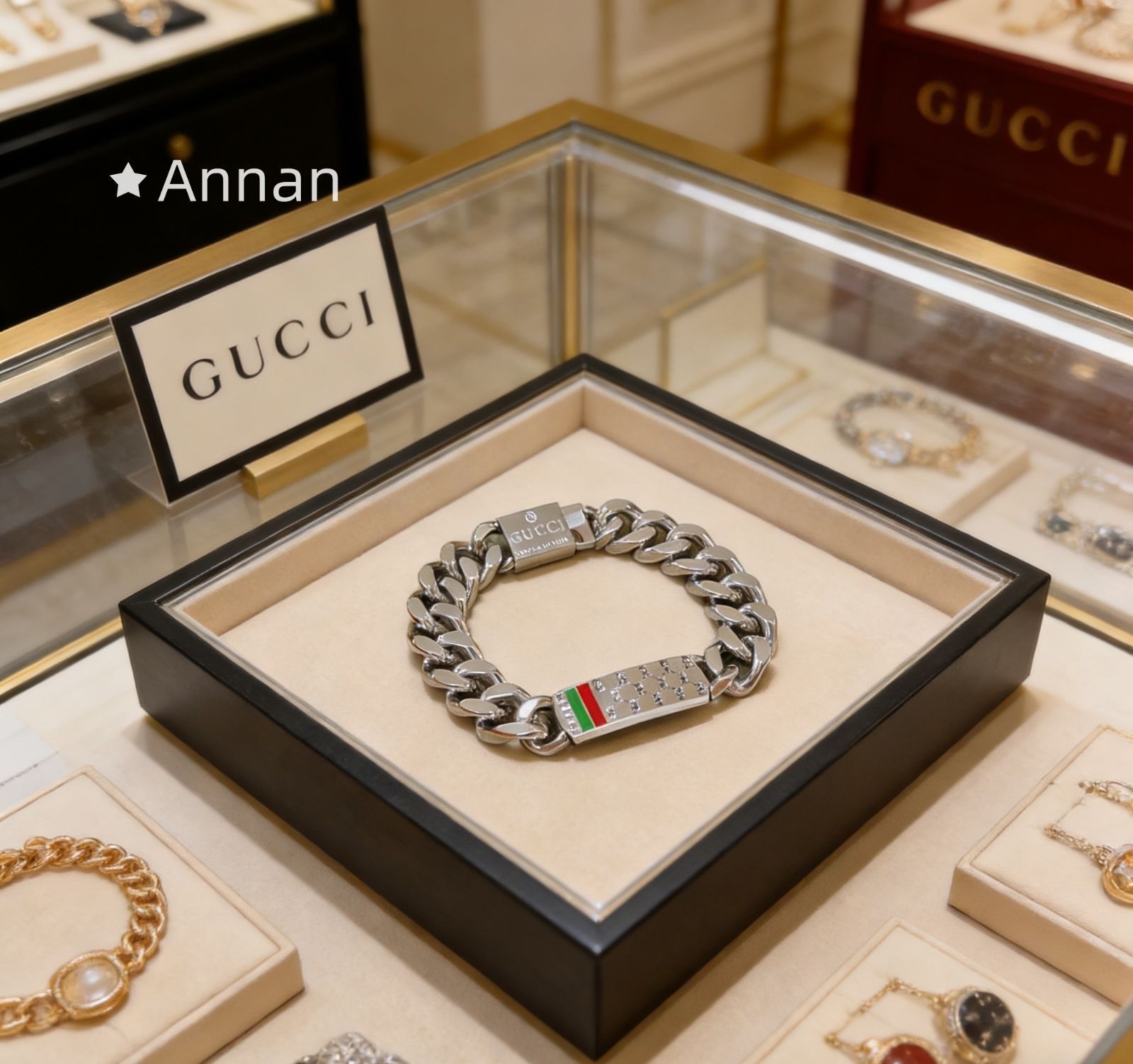 限定価格 本日特価 本日限定！新品 GUCCI グッチ ブレスレット バングル リストバンド メンズ 結婚式 卒業式 清楚 イベント 入学式