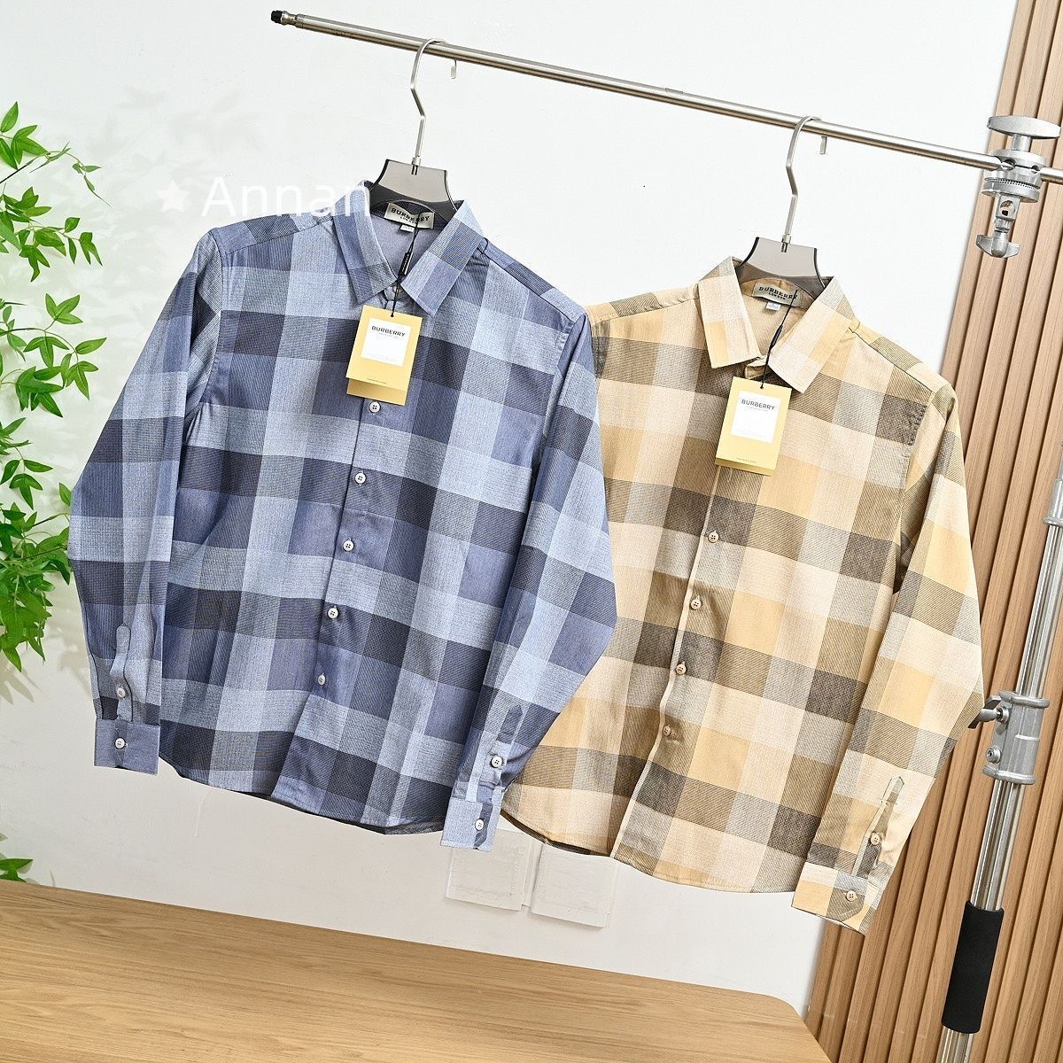 極美品 新品 タグ付 BURBERRY バーバリー 長袖シャツ メンズ レディース ユニセックス カジュアル