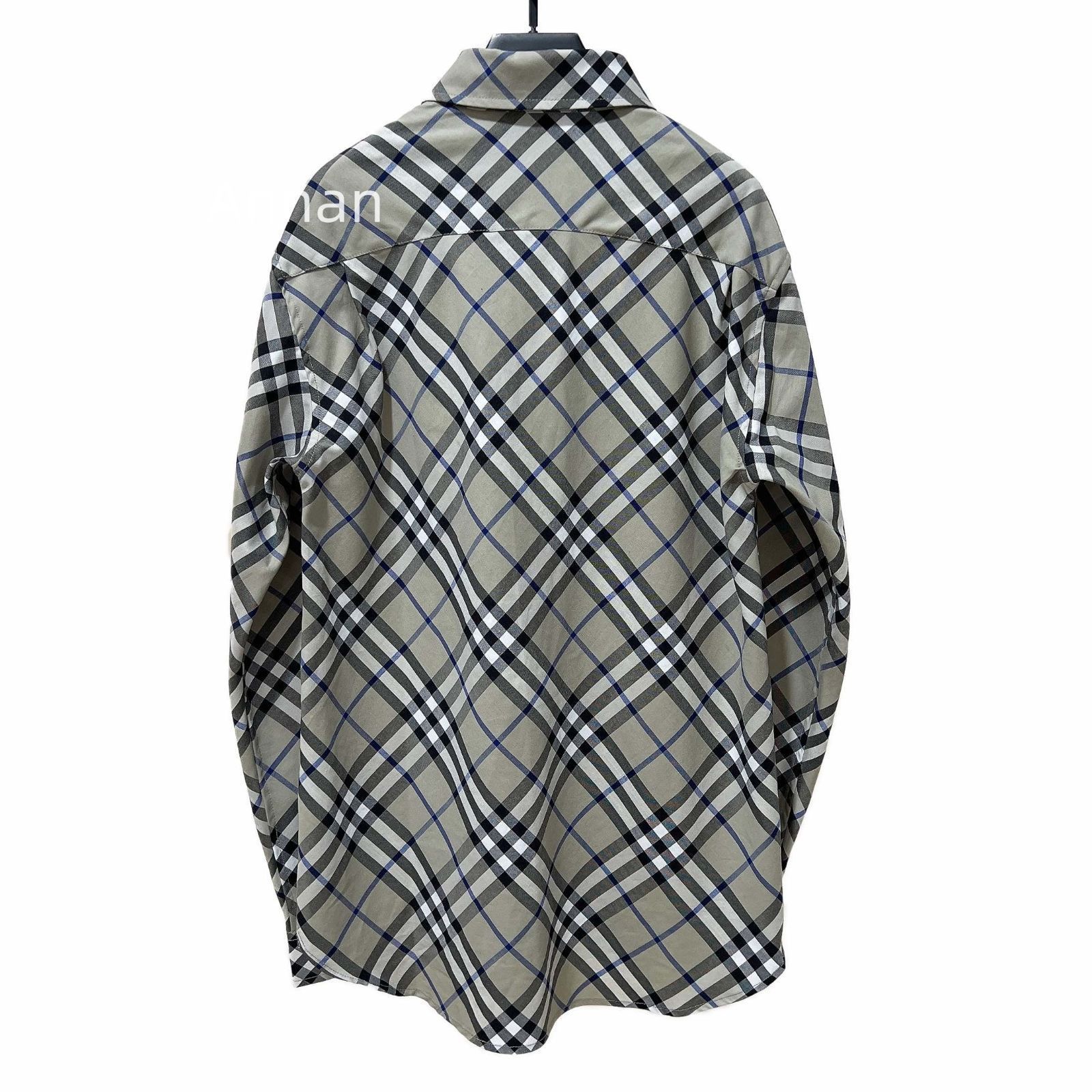 実用性 【極美品】新品 タグ付 BURBERRY バーバリー 長袖シャツ メンズ レディース ユニセックス カジュアル
