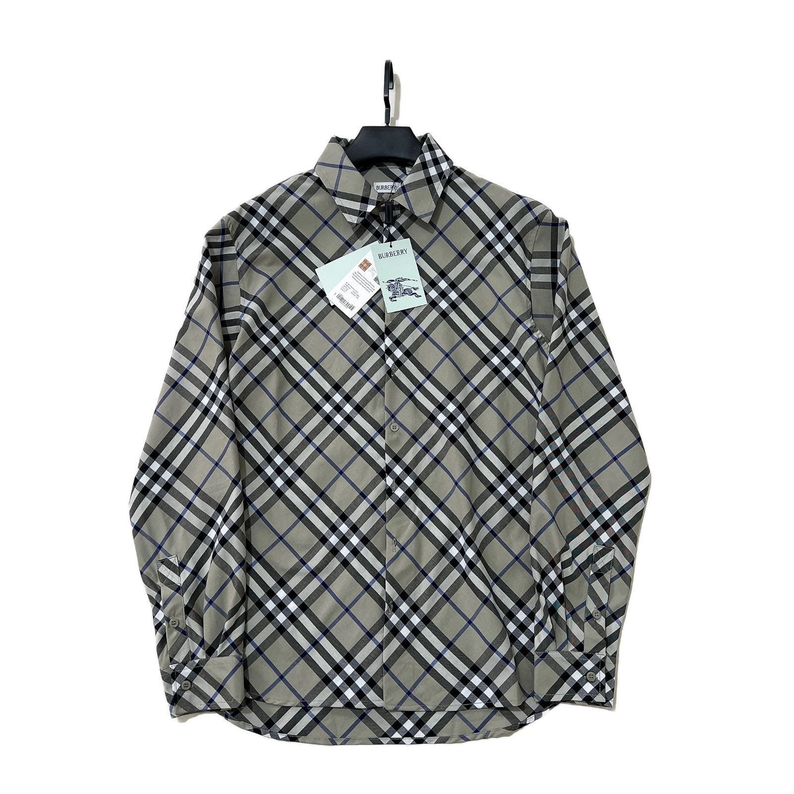 実用性 【極美品】新品 タグ付 BURBERRY バーバリー 長袖シャツ メンズ レディース ユニセックス カジュアル
