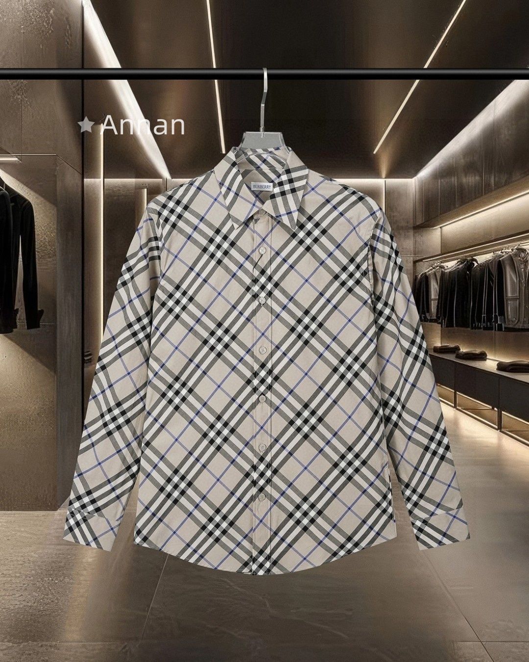 洒落 ★ ★★ 新品 タグ付 BURBERRY バーバリー長袖シャツ メンズ レディース ユニセックス カジュアル