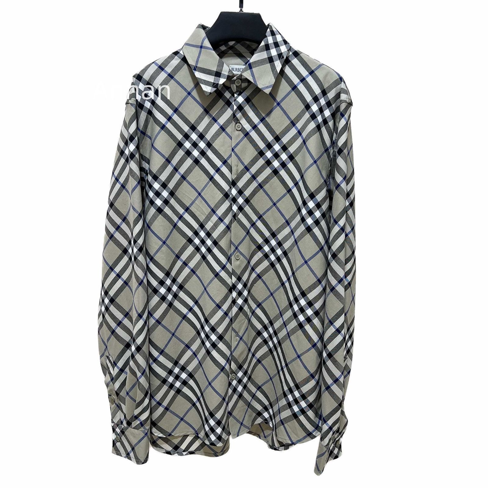 実用性 【極美品】新品 タグ付 BURBERRY バーバリー 長袖シャツ メンズ レディース ユニセックス カジュアル