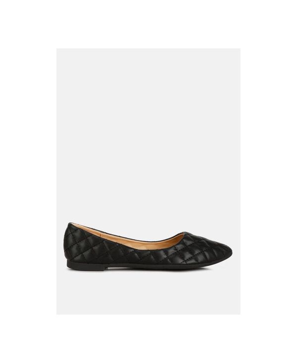 ロンドンラグ レディース シューズ パンプス キルティング London Rag rikhani quilted detail ballet flats Black ブラック