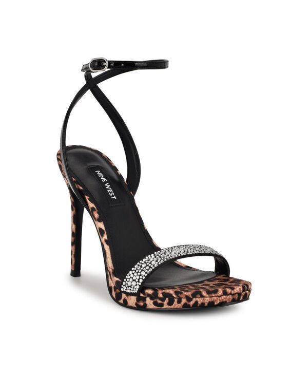 ナインウェスト レディース シューズ サンダル アンクル Nine West Womens Loola Ankle Strap High Stiletto Sandals Leopard Rhines 15,251円
