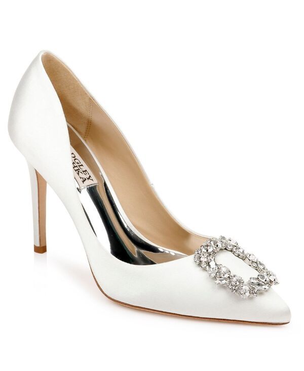 バッジェリーミシュカ レディース シューズ パンプス Badgley Mischka Cher Evening Pumps White ホワイト
