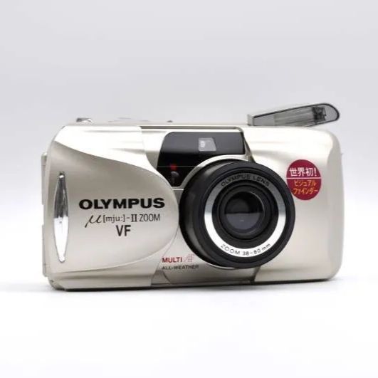【動作ＯＫ】OLYMPUS μ [mju:] II ZOOM VF オリンパス コンパクトフィルムカメラ