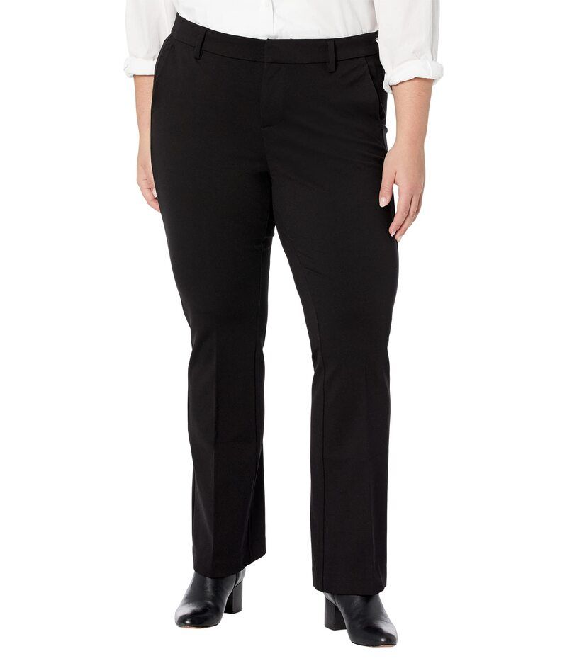 リバプール レディース ボトムス カジュアルパンツ プラスサイズ ニット Liverpool Plus Size Kelsey Knit Flare Trousers 31 Black ブラック